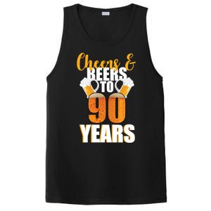 90th Birthday Cheers & Beers To 90 Years PosiCharge Competitor Tank