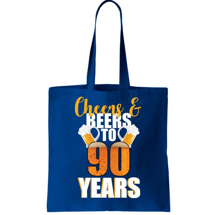 90th Birthday Cheers & Beers To 90 Years Tote Bag