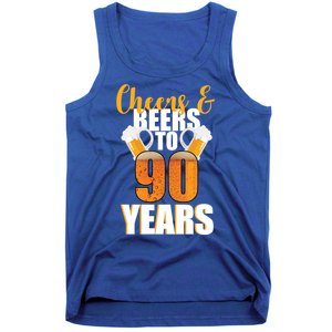 90th Birthday Cheers & Beers To 90 Years Tank Top