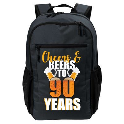 90th Birthday Cheers & Beers To 90 Years Daily Commute Backpack