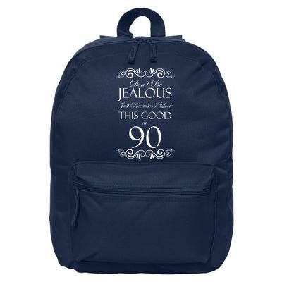 90th Birthday: Don't Be Jealous Just Because I Look This Good At 90 16 in Basic Backpack