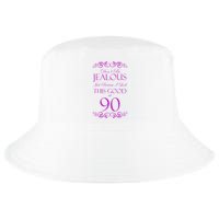 90th Birthday: Don't Be Jealous Just Because I Look This Good At 90 Cool Comfort Performance Bucket Hat