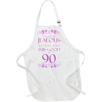 90th Birthday: Don't Be Jealous Just Because I Look This Good At 90 Full-Length Apron With Pockets