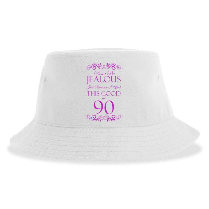 90th Birthday: Don't Be Jealous Just Because I Look This Good At 90 Sustainable Bucket Hat