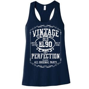 90th Birthday Genuine All Original Parts Women's Racerback Tank