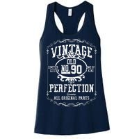 90th Birthday Genuine All Original Parts Women's Racerback Tank