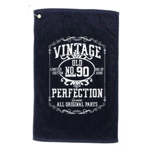 90th Birthday Genuine All Original Parts Platinum Collection Golf Towel