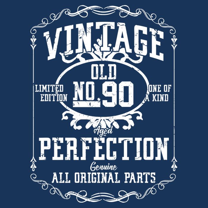 90th Birthday Genuine All Original Parts Women's Crop Top Tee