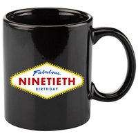 90th Birthday Las Vegas Fabulous Ninetieth  11oz C Handle Ceramic Mug