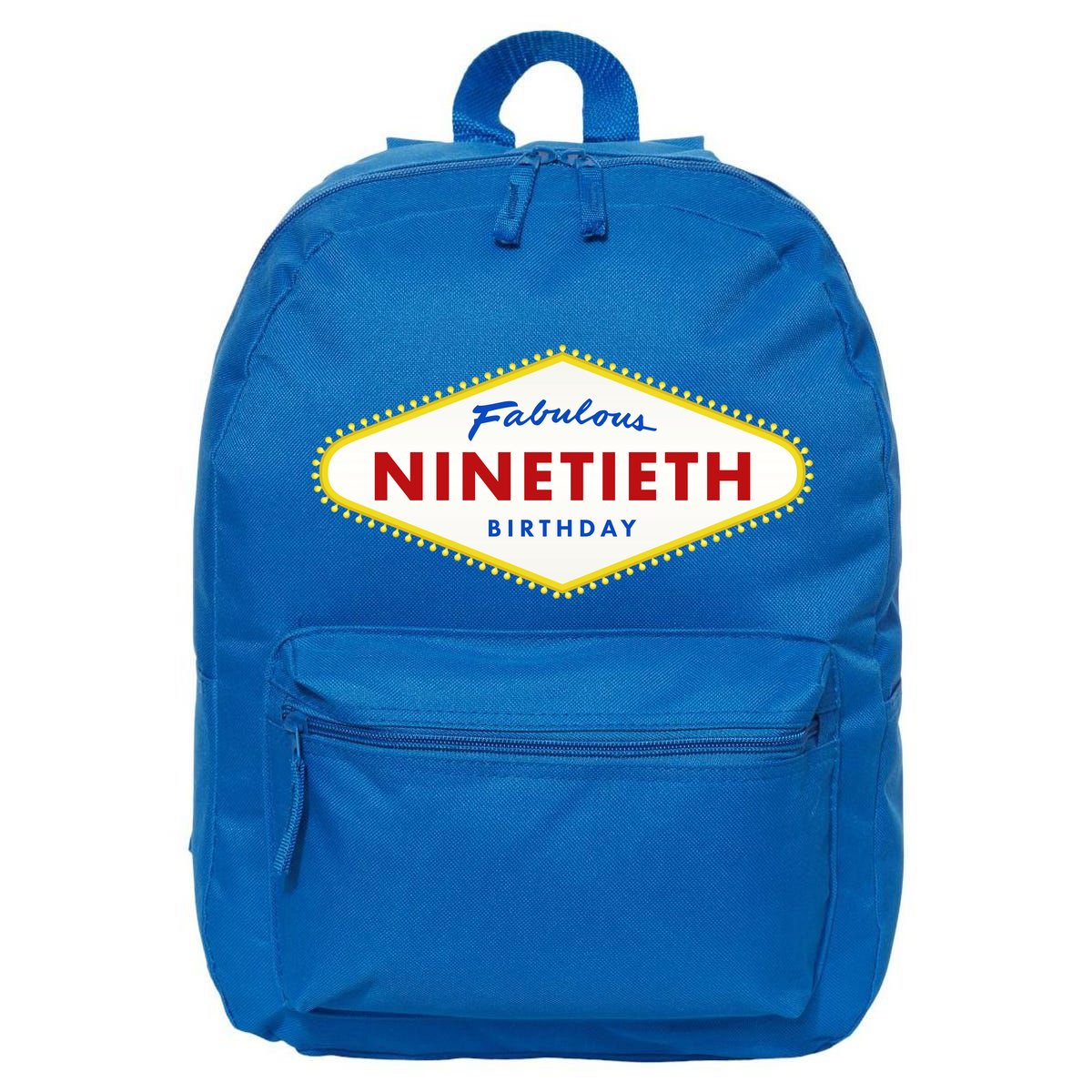 90th Birthday Las Vegas Fabulous Ninetieth  16 in Basic Backpack