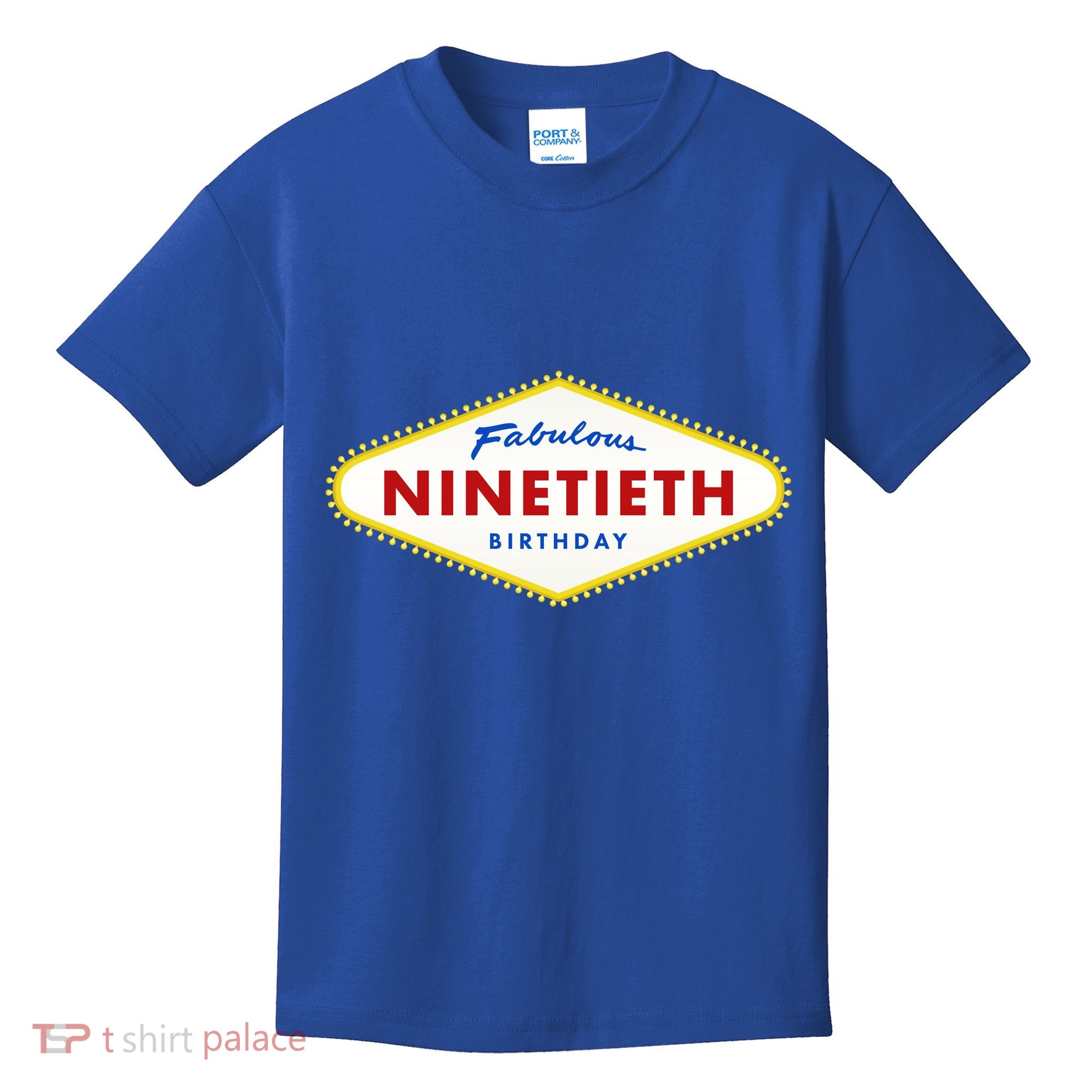 90th Birthday Las Vegas Fabulous Ninetieth  Kids T-Shirt