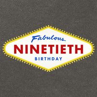 90th Birthday Las Vegas Fabulous Ninetieth  Cotton Canvas Backpack