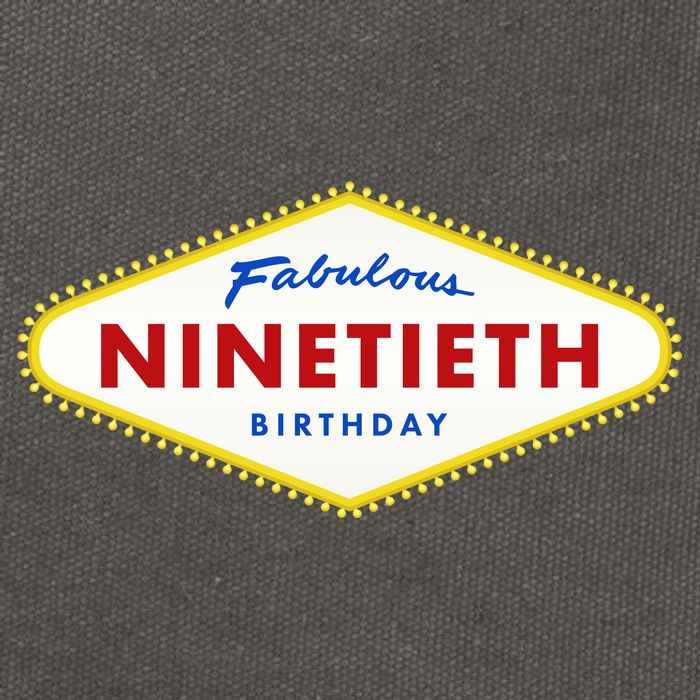 90th Birthday Las Vegas Fabulous Ninetieth  Cotton Canvas Backpack