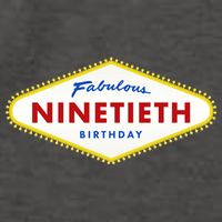 90th Birthday Las Vegas Fabulous Ninetieth  Vector Backpack