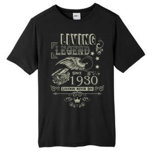 90th Birthday Legend Since 1930 Tall Fusion ChromaSoft Performance T-Shirt