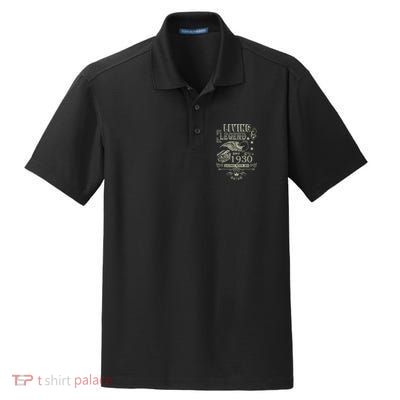 90th Birthday Legend Since 1930 Dry Zone Grid Polo