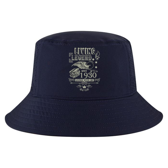 90th Birthday Legend Since 1930 Cool Comfort Performance Bucket Hat