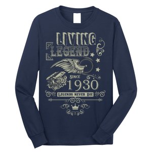 90th Birthday Legend Since 1930 Long Sleeve Shirt