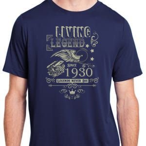 90th Birthday Legend Since 1930 Adult ChromaSoft Performance T-Shirt