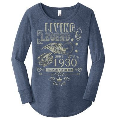 90th Birthday Legend Since 1930 Women's Perfect Tri Tunic Long Sleeve Shirt