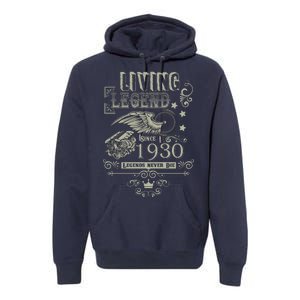 90th Birthday Legend Since 1930 Premium Hoodie