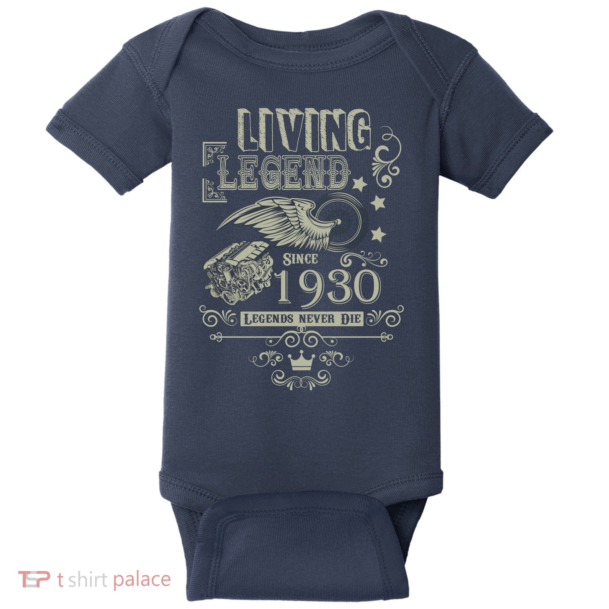 90th Birthday Legend Since 1930 Baby Bodysuit