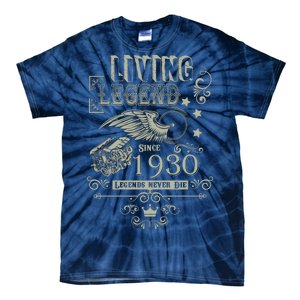 90th Birthday Legend Since 1930 Tie-Dye T-Shirt