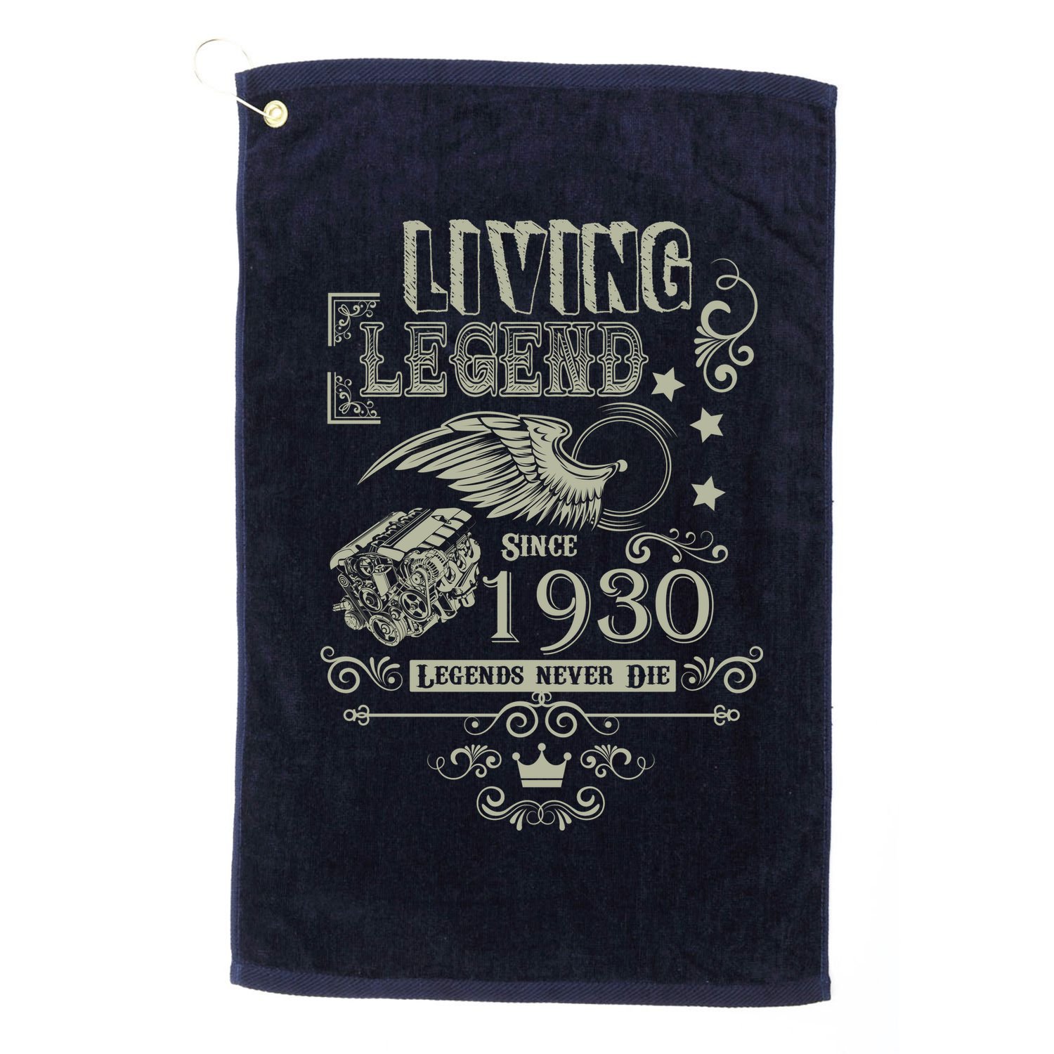 90th Birthday Legend Since 1930 Golf Towel
