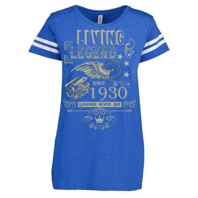 90th Birthday Legend Since 1930 Enza Ladies Jersey Football T-Shirt