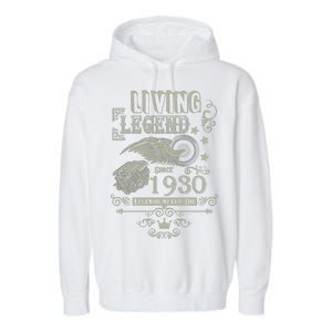 90th Birthday Legend Since 1930 Garment-Dyed Fleece Hoodie