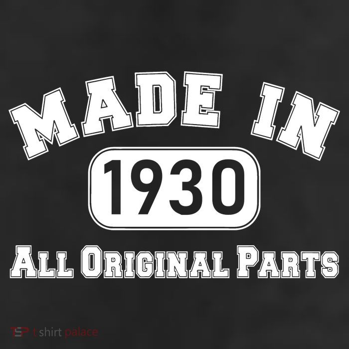 90th Birthday Made In 1930 All Original Parts 11oz C Handle Ceramic Mug