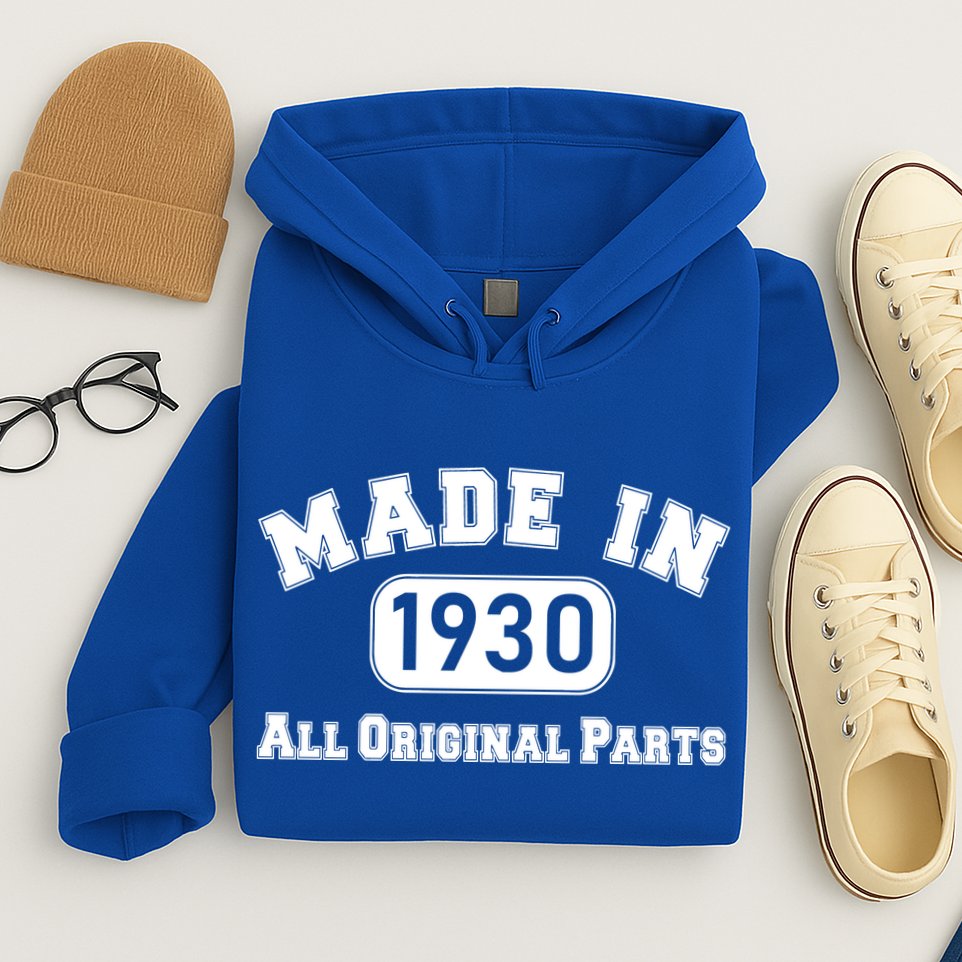 90th Birthday Made In 1930 All Original Parts Hoodie