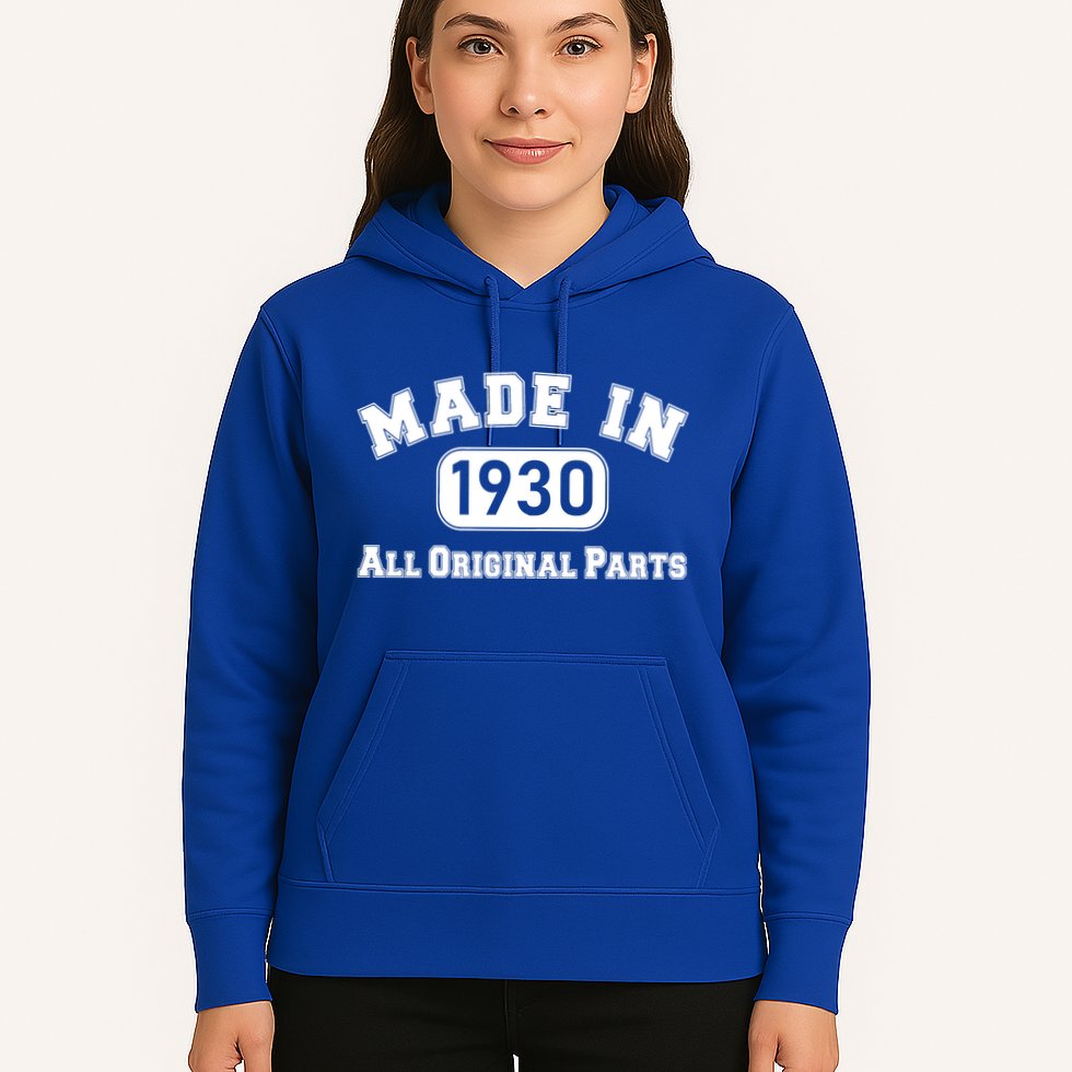 90th Birthday Made In 1930 All Original Parts Hoodie