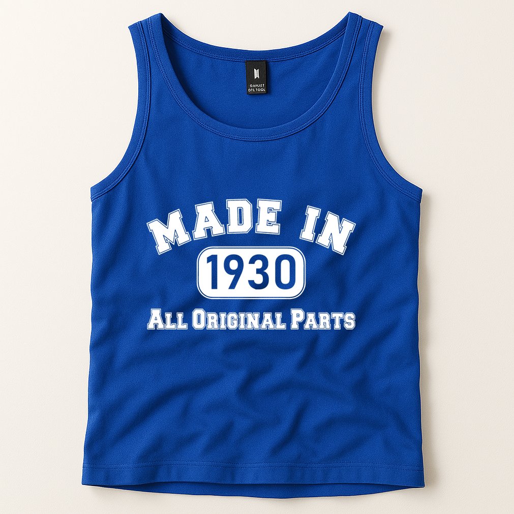 90th Birthday Made In 1930 All Original Parts Tank Top
