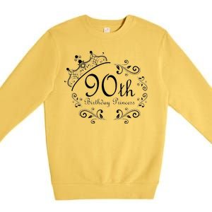 90th Birthday Princess Premium Crewneck Sweatshirt