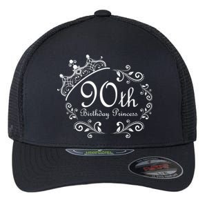 90th Birthday Princess Flexfit Unipanel Trucker Cap