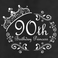 90th Birthday Princess Adult Drive Performance Visor