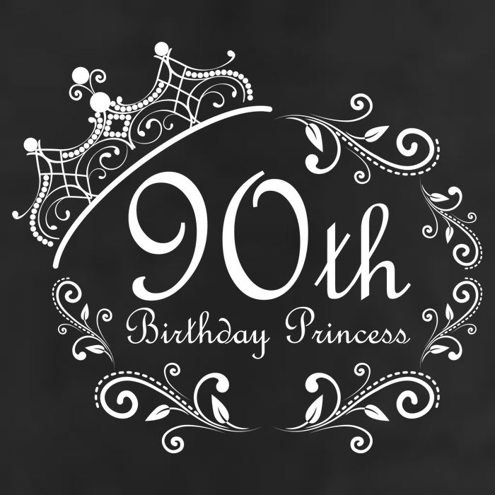 90th Birthday Princess Adult Drive Performance Visor