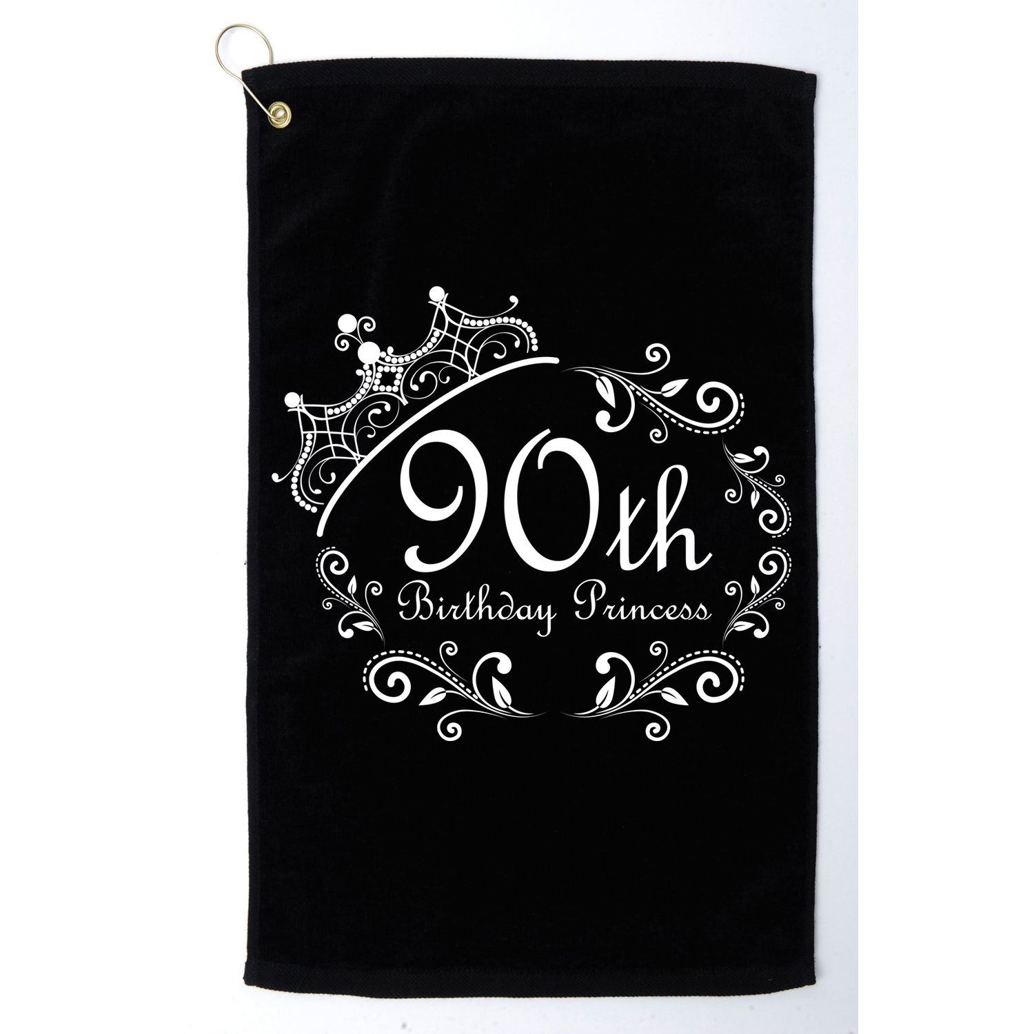90th Birthday Princess Golf Towel