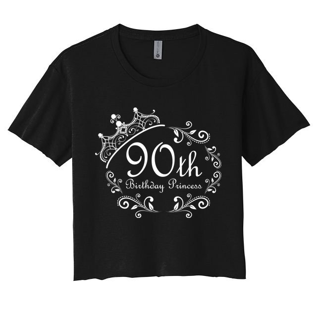 90th Birthday Princess Crop Top