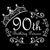 90th Birthday Princess Zip Tote Bag