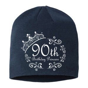 90th Birthday Princess Sustainable Beanie