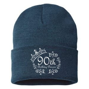 90th Birthday Princess Sustainable Knit Beanie