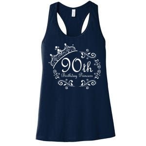 90th Birthday Princess Women's Racerback Tank