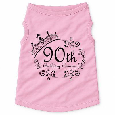 90th Birthday Princess Doggie Tank