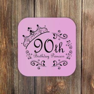 90th Birthday Princess Coaster