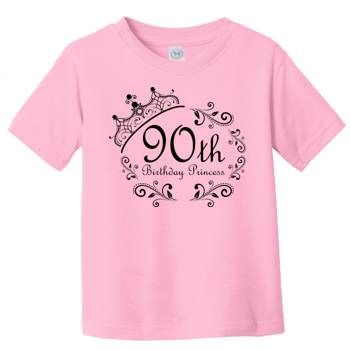 90th Birthday Princess Toddler T-Shirt