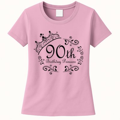 90th Birthday Princess Womens T-Shirt
