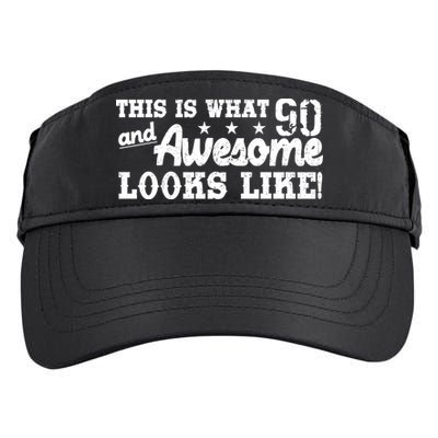 90th Birthday This Is What Awesome Looks Like  Adult Drive Performance Visor