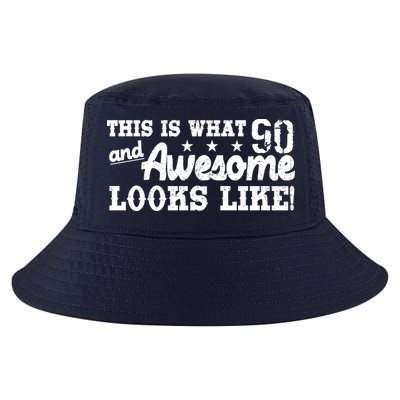 90th Birthday This Is What Awesome Looks Like  Cool Comfort Performance Bucket Hat